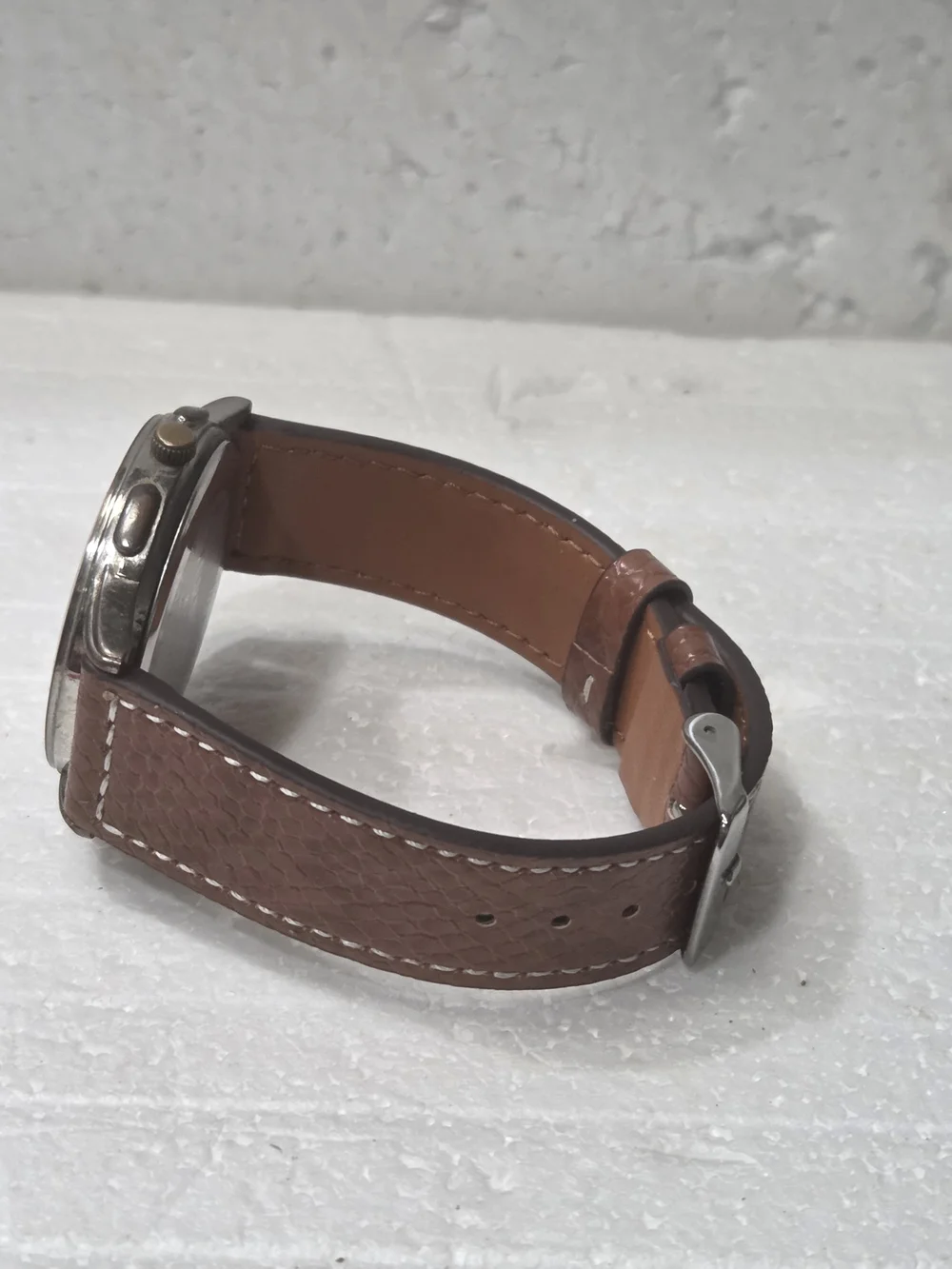 Terner Quartz Racing-Style Wristwatch - Black & Brown Nickel Free